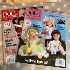 Vintage Y2K Lot of 2 Contemporary Doll Collector Magazines (Mar, Nov 2006)